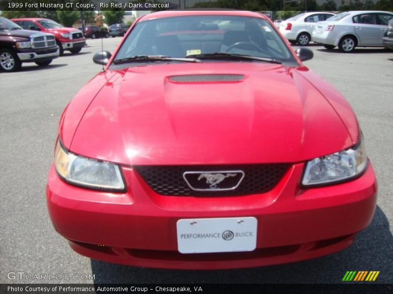 Rio Red / Dark Charcoal 1999 Ford Mustang GT Coupe