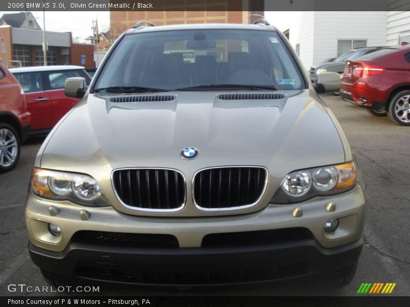 Olivin Green Metallic / Black 2006 BMW X5 3.0i