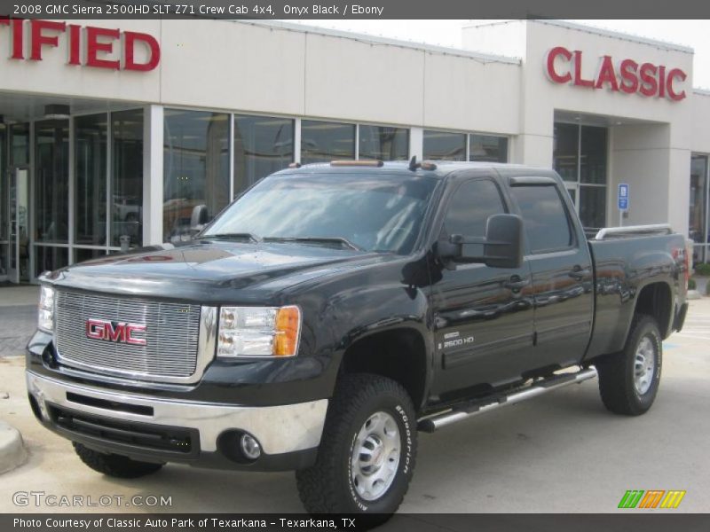 Onyx Black / Ebony 2008 GMC Sierra 2500HD SLT Z71 Crew Cab 4x4