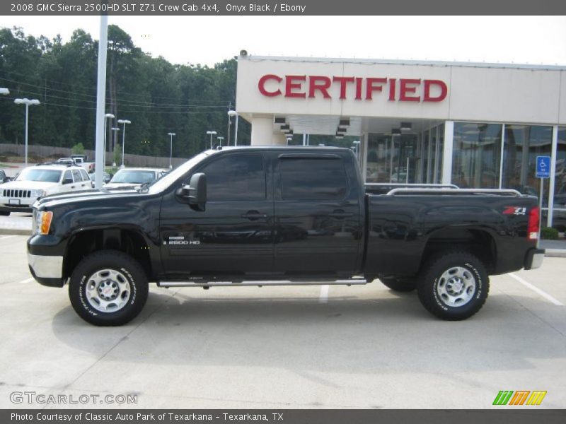 Onyx Black / Ebony 2008 GMC Sierra 2500HD SLT Z71 Crew Cab 4x4