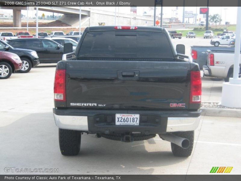 Onyx Black / Ebony 2008 GMC Sierra 2500HD SLT Z71 Crew Cab 4x4