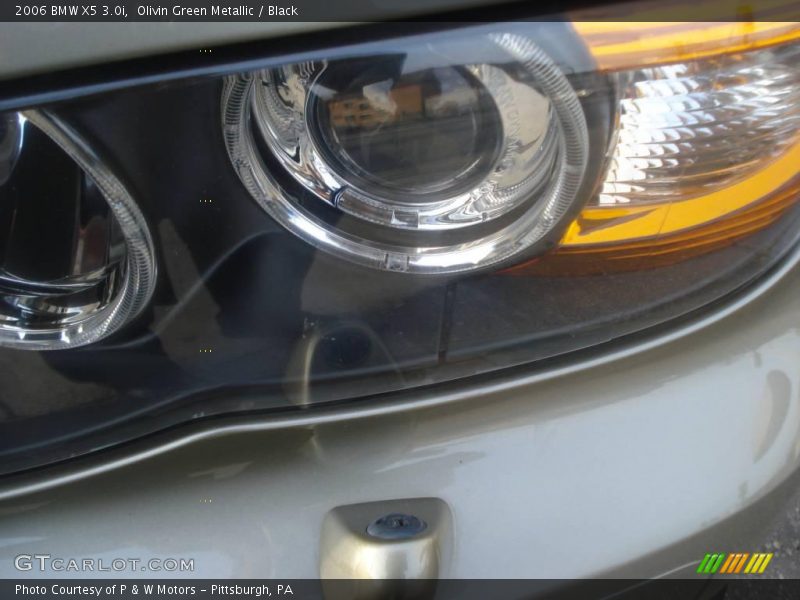 Olivin Green Metallic / Black 2006 BMW X5 3.0i
