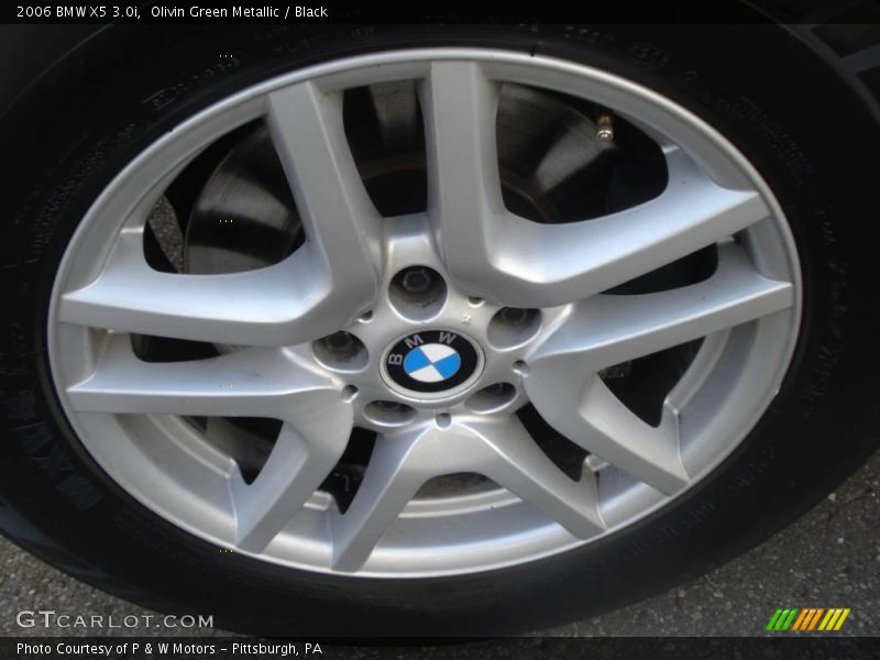 Olivin Green Metallic / Black 2006 BMW X5 3.0i