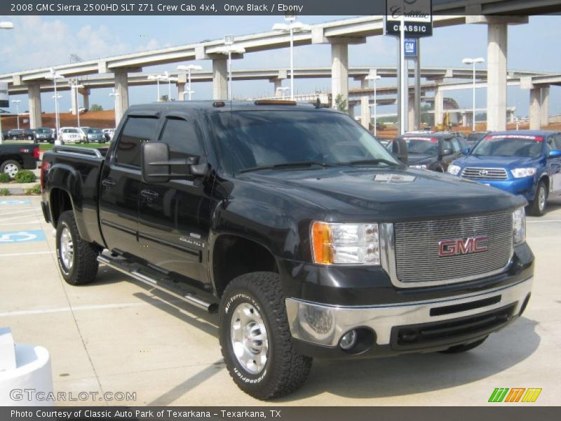 Onyx Black / Ebony 2008 GMC Sierra 2500HD SLT Z71 Crew Cab 4x4