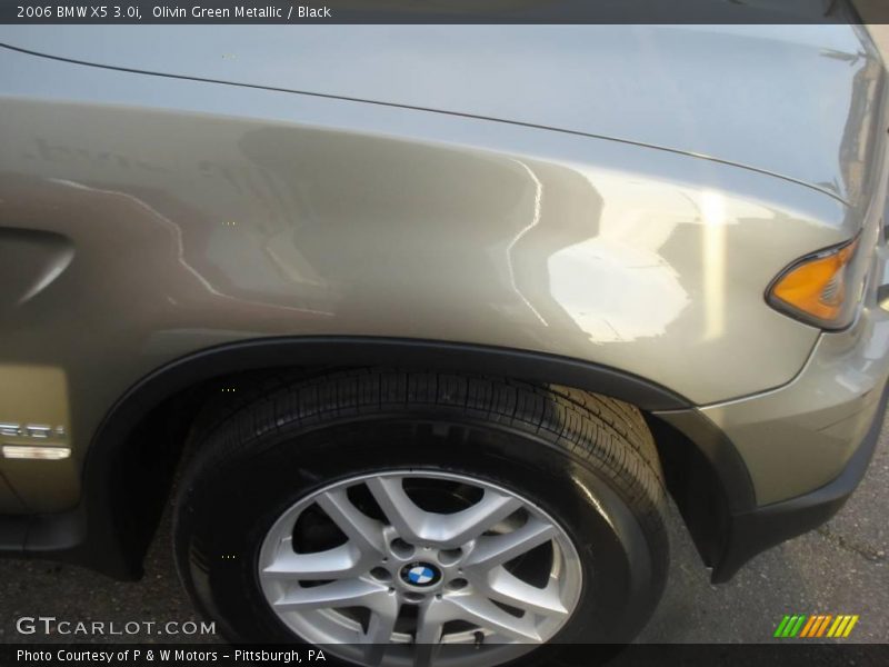 Olivin Green Metallic / Black 2006 BMW X5 3.0i