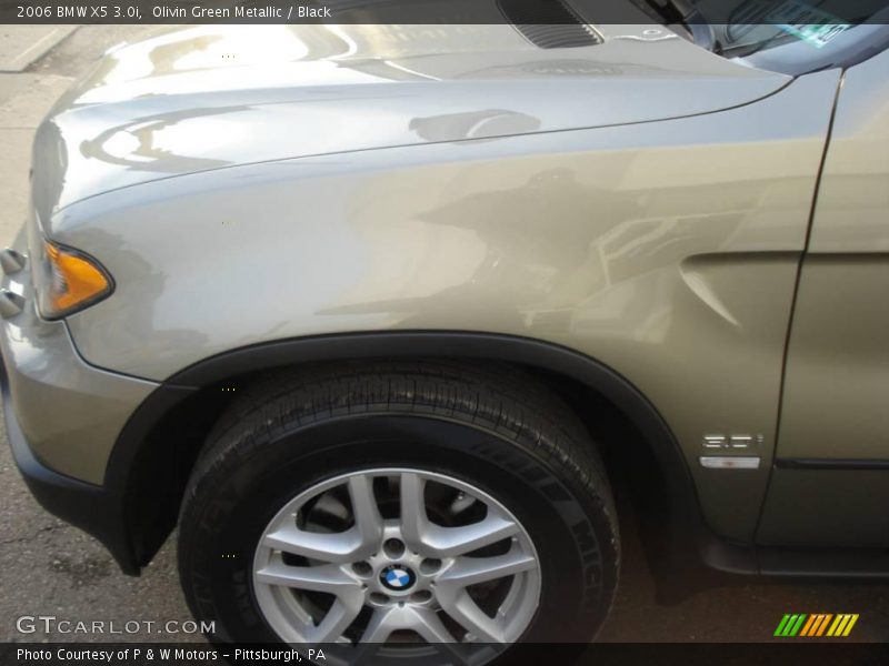 Olivin Green Metallic / Black 2006 BMW X5 3.0i