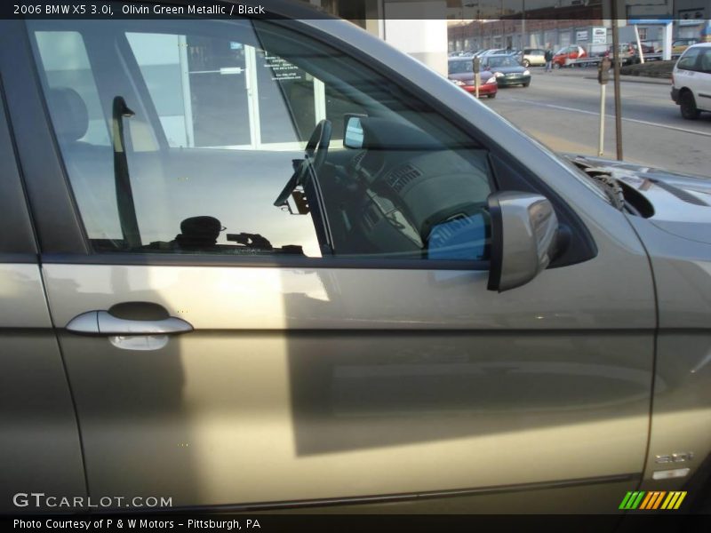 Olivin Green Metallic / Black 2006 BMW X5 3.0i