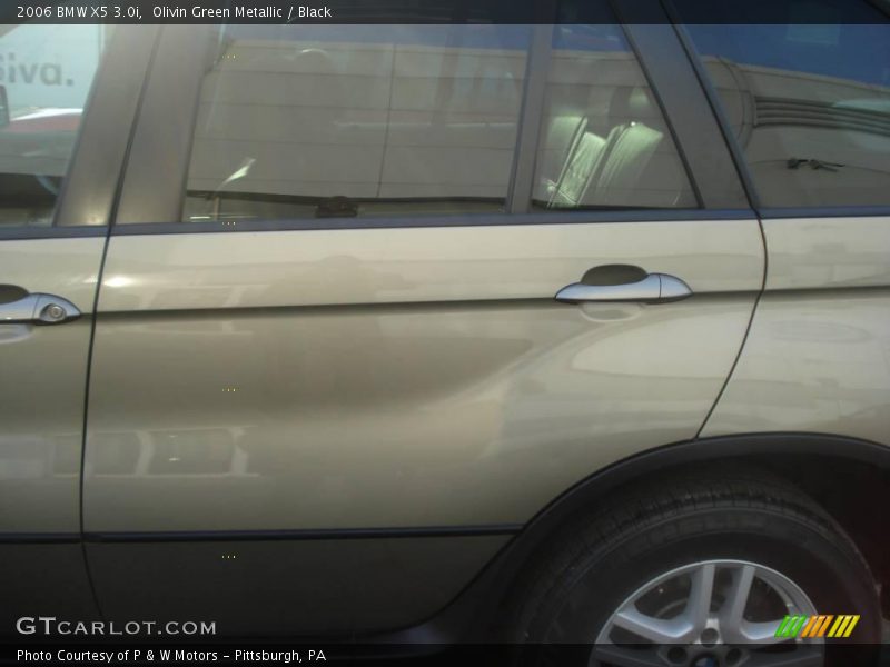 Olivin Green Metallic / Black 2006 BMW X5 3.0i
