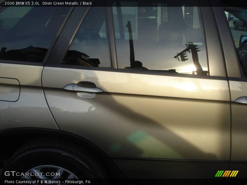 Olivin Green Metallic / Black 2006 BMW X5 3.0i