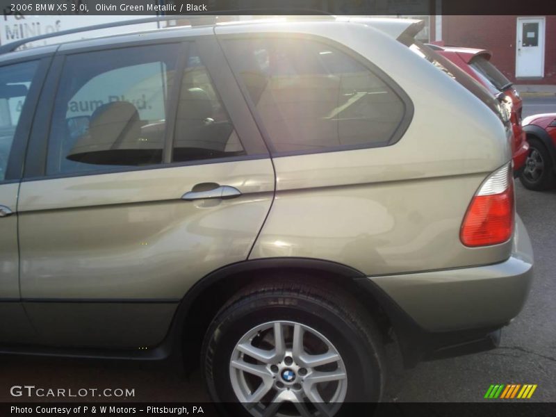 Olivin Green Metallic / Black 2006 BMW X5 3.0i
