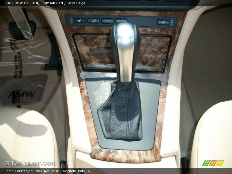 Crimson Red / Sand Beige 2007 BMW X3 3.0si