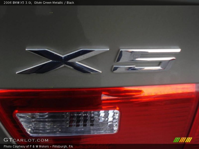 Olivin Green Metallic / Black 2006 BMW X5 3.0i