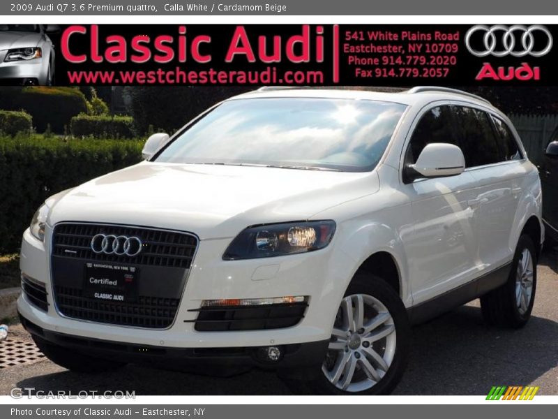 Calla White / Cardamom Beige 2009 Audi Q7 3.6 Premium quattro