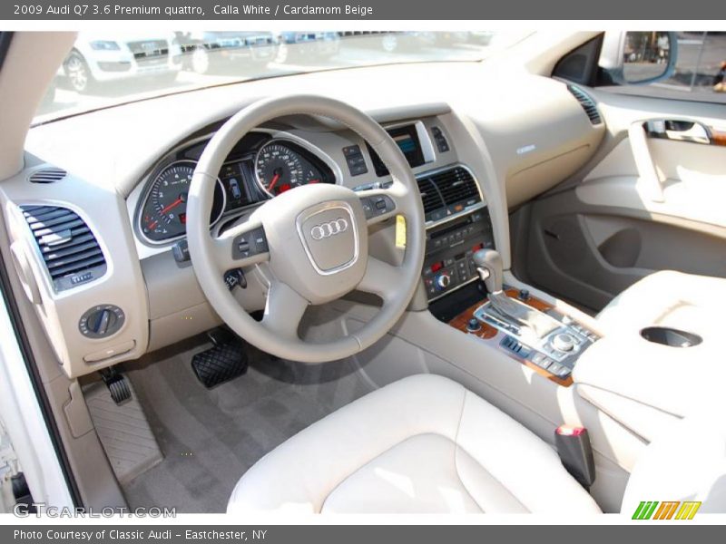 Calla White / Cardamom Beige 2009 Audi Q7 3.6 Premium quattro