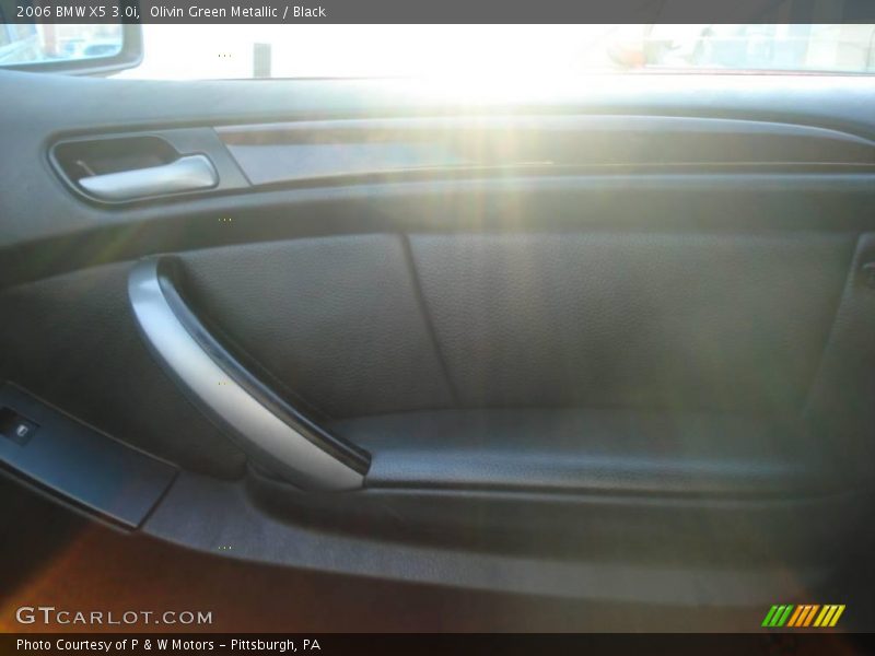 Olivin Green Metallic / Black 2006 BMW X5 3.0i