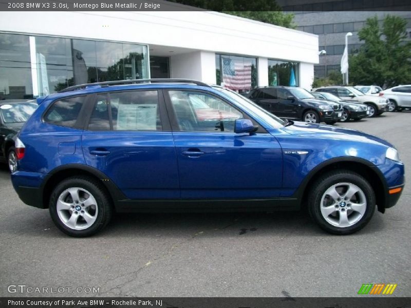 Montego Blue Metallic / Beige 2008 BMW X3 3.0si