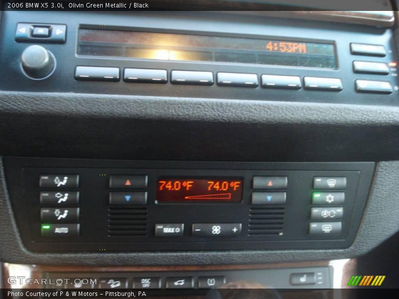 Olivin Green Metallic / Black 2006 BMW X5 3.0i