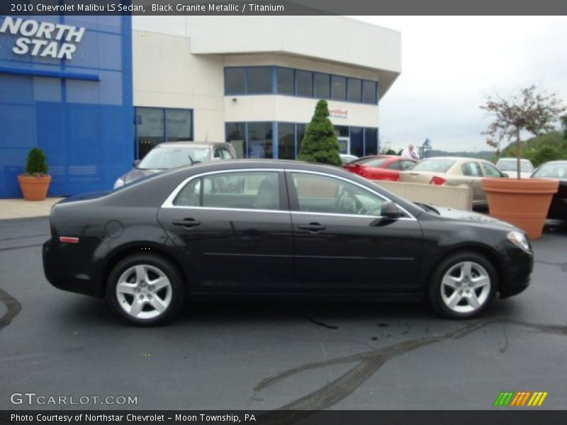 Black Granite Metallic / Titanium 2010 Chevrolet Malibu LS Sedan