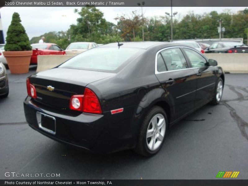 Black Granite Metallic / Titanium 2010 Chevrolet Malibu LS Sedan
