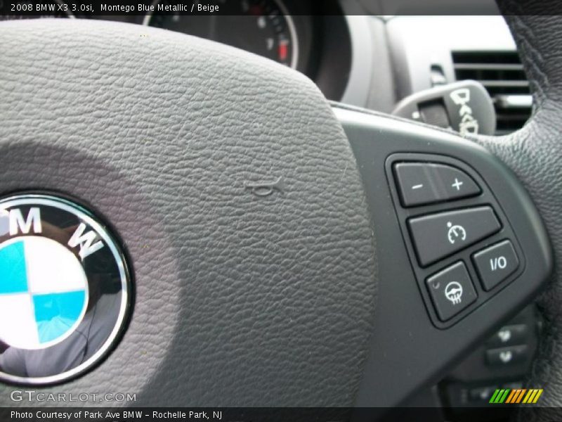 Montego Blue Metallic / Beige 2008 BMW X3 3.0si