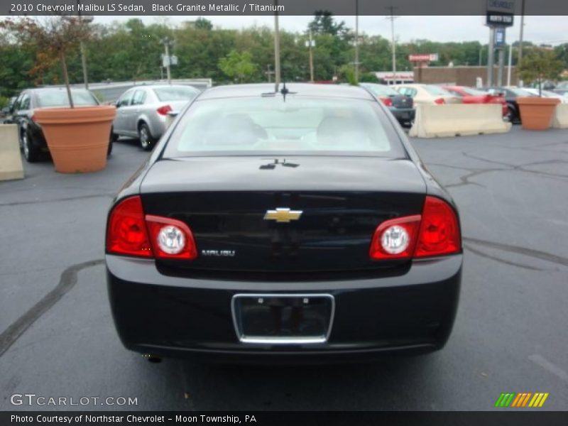 Black Granite Metallic / Titanium 2010 Chevrolet Malibu LS Sedan