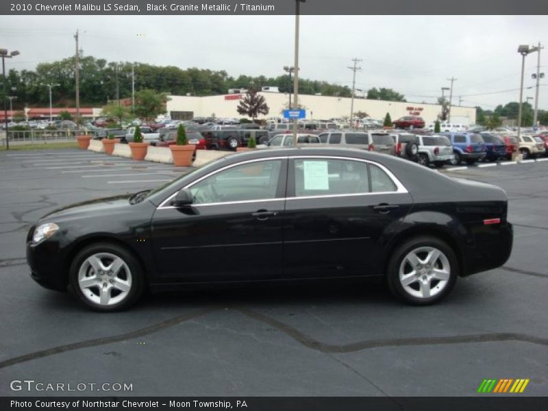 Black Granite Metallic / Titanium 2010 Chevrolet Malibu LS Sedan