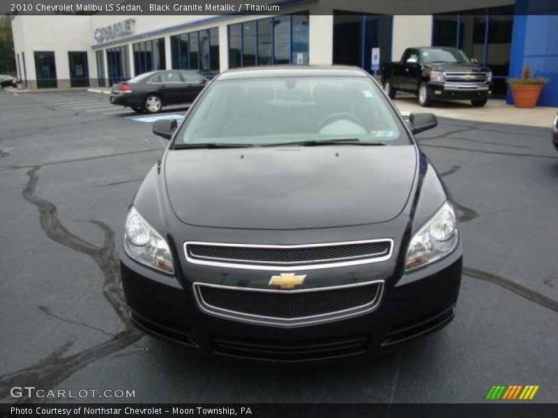 Black Granite Metallic / Titanium 2010 Chevrolet Malibu LS Sedan