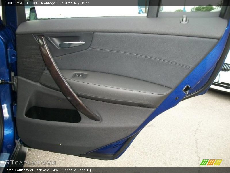Montego Blue Metallic / Beige 2008 BMW X3 3.0si