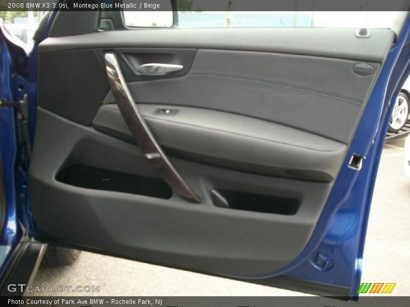 Montego Blue Metallic / Beige 2008 BMW X3 3.0si
