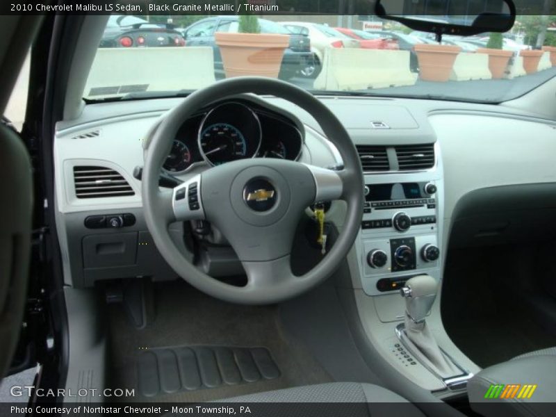 Black Granite Metallic / Titanium 2010 Chevrolet Malibu LS Sedan