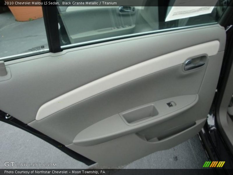 Black Granite Metallic / Titanium 2010 Chevrolet Malibu LS Sedan