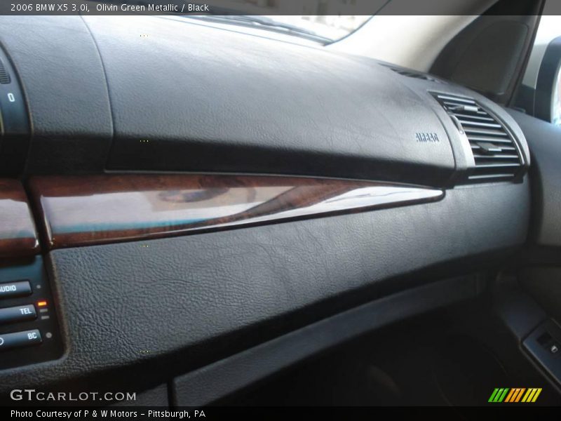 Olivin Green Metallic / Black 2006 BMW X5 3.0i