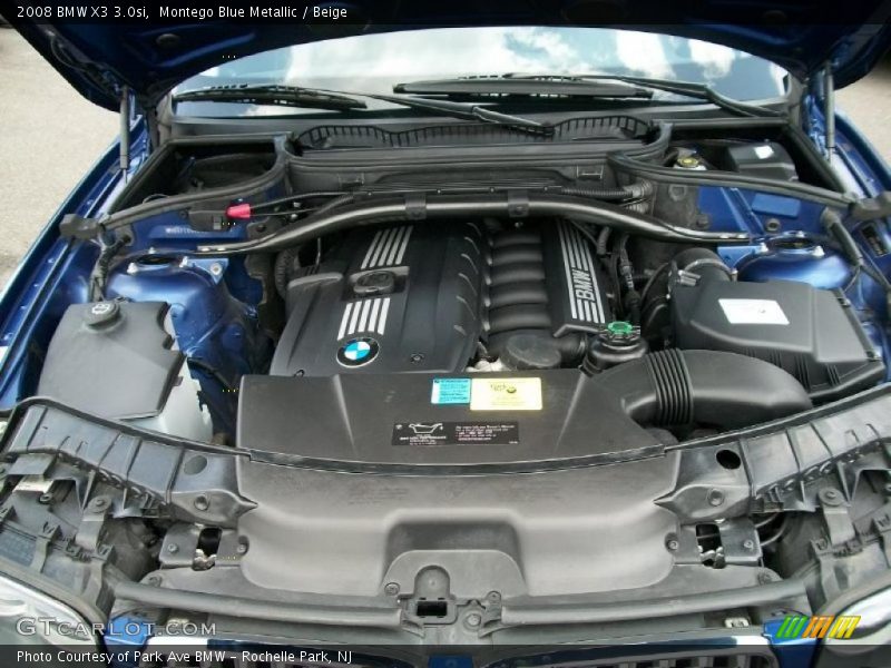 Montego Blue Metallic / Beige 2008 BMW X3 3.0si