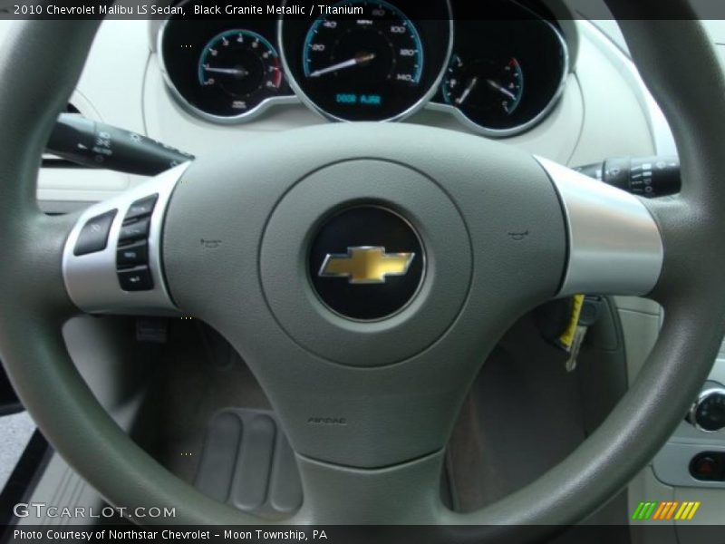 Black Granite Metallic / Titanium 2010 Chevrolet Malibu LS Sedan