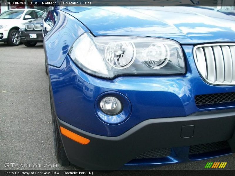 Montego Blue Metallic / Beige 2008 BMW X3 3.0si