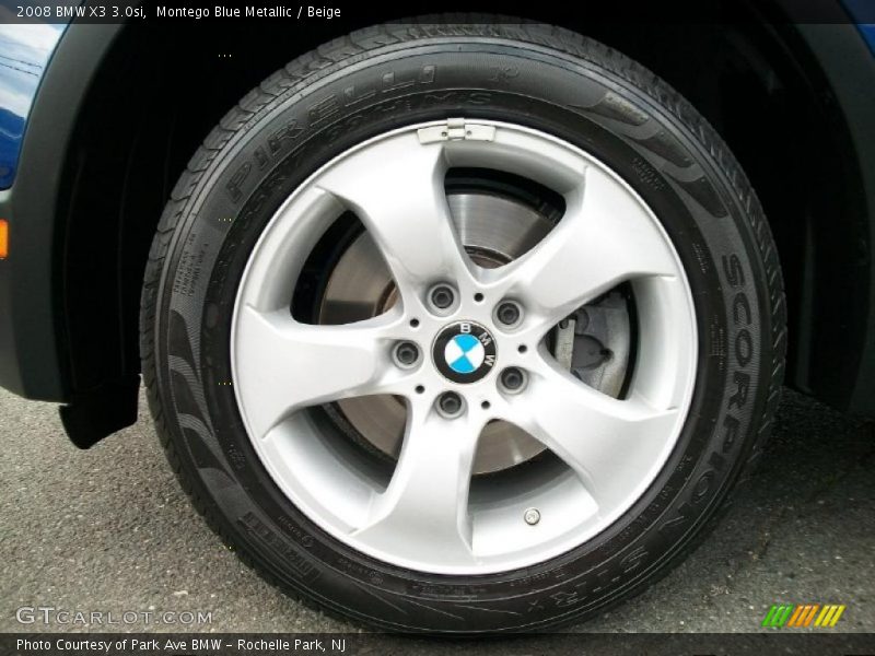 Montego Blue Metallic / Beige 2008 BMW X3 3.0si