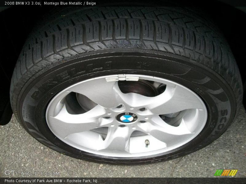 Montego Blue Metallic / Beige 2008 BMW X3 3.0si