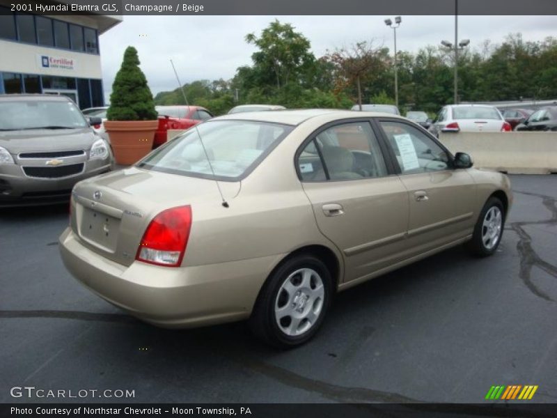 Champagne / Beige 2001 Hyundai Elantra GLS
