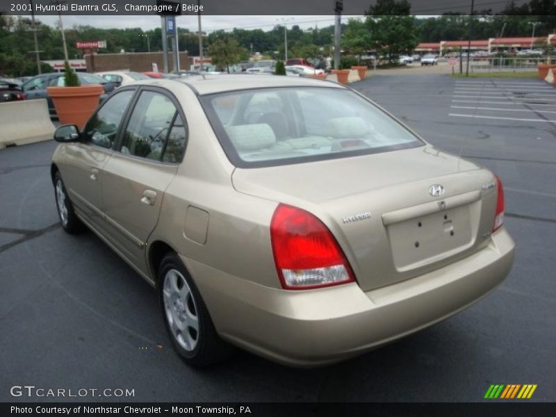 Champagne / Beige 2001 Hyundai Elantra GLS