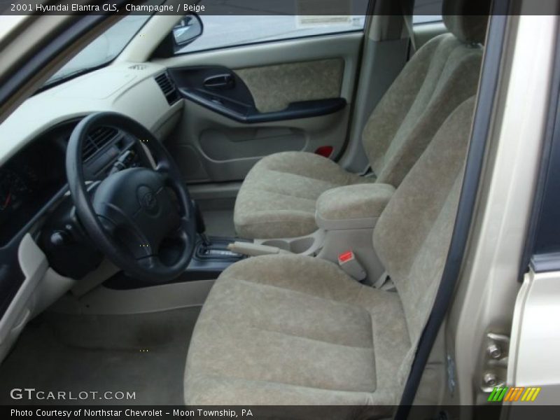 Champagne / Beige 2001 Hyundai Elantra GLS