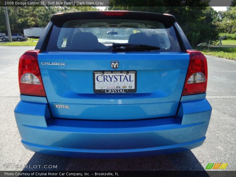Surf Blue Pearl / Dark Slate Gray 2008 Dodge Caliber SE