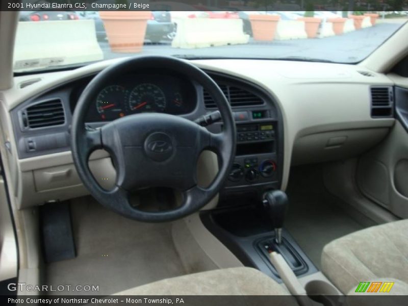Champagne / Beige 2001 Hyundai Elantra GLS