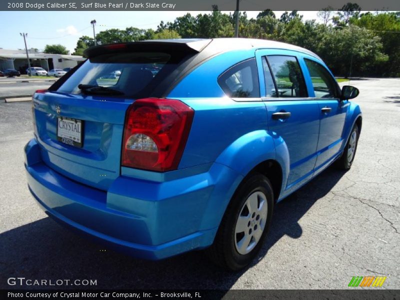 Surf Blue Pearl / Dark Slate Gray 2008 Dodge Caliber SE