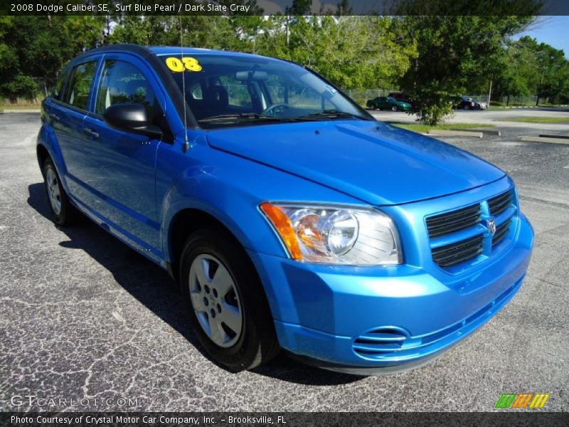 Surf Blue Pearl / Dark Slate Gray 2008 Dodge Caliber SE