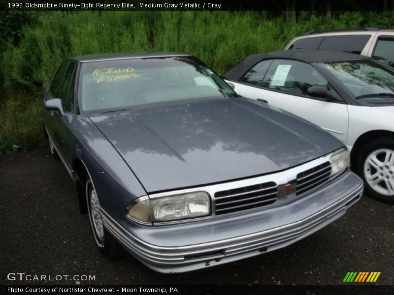 Medium Gray Metallic / Gray 1992 Oldsmobile Ninety-Eight Regency Elite