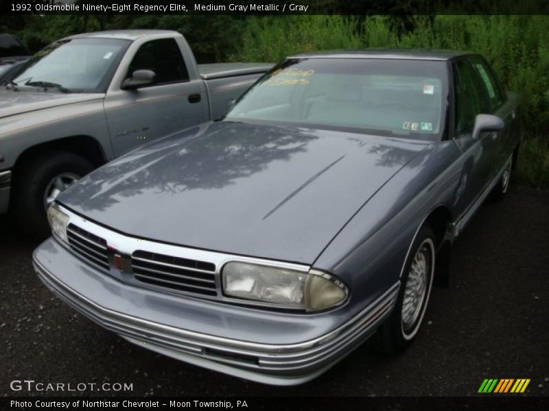 Medium Gray Metallic / Gray 1992 Oldsmobile Ninety-Eight Regency Elite