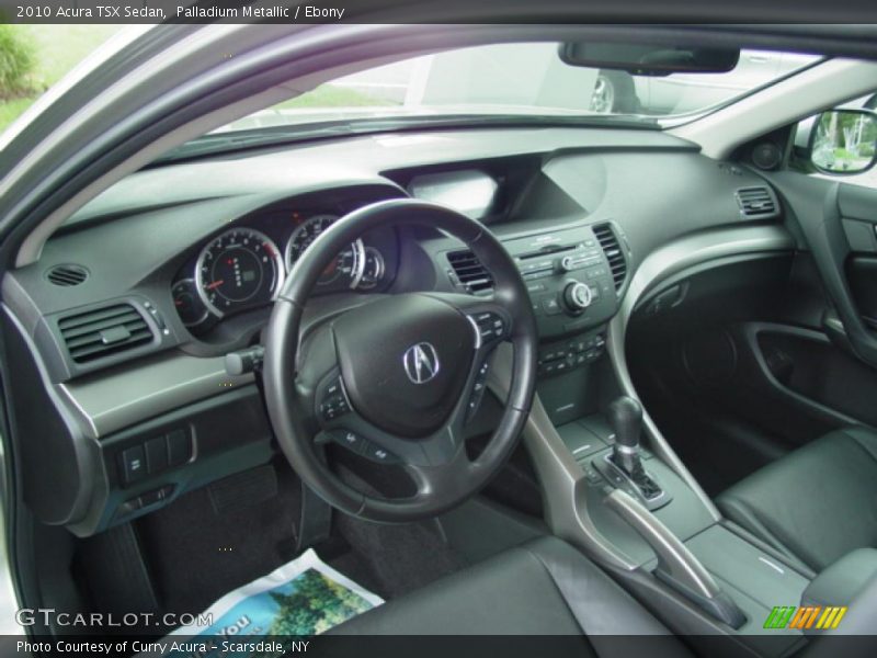 Palladium Metallic / Ebony 2010 Acura TSX Sedan