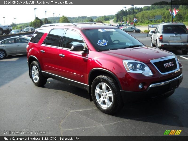 Red Jewel Tintcoat / Ebony 2010 GMC Acadia SLE