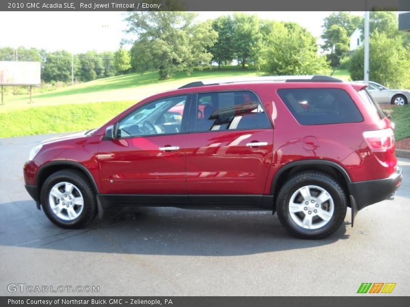 Red Jewel Tintcoat / Ebony 2010 GMC Acadia SLE