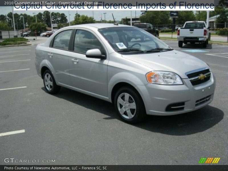 Cosmic Silver / Charcoal 2010 Chevrolet Aveo LT Sedan